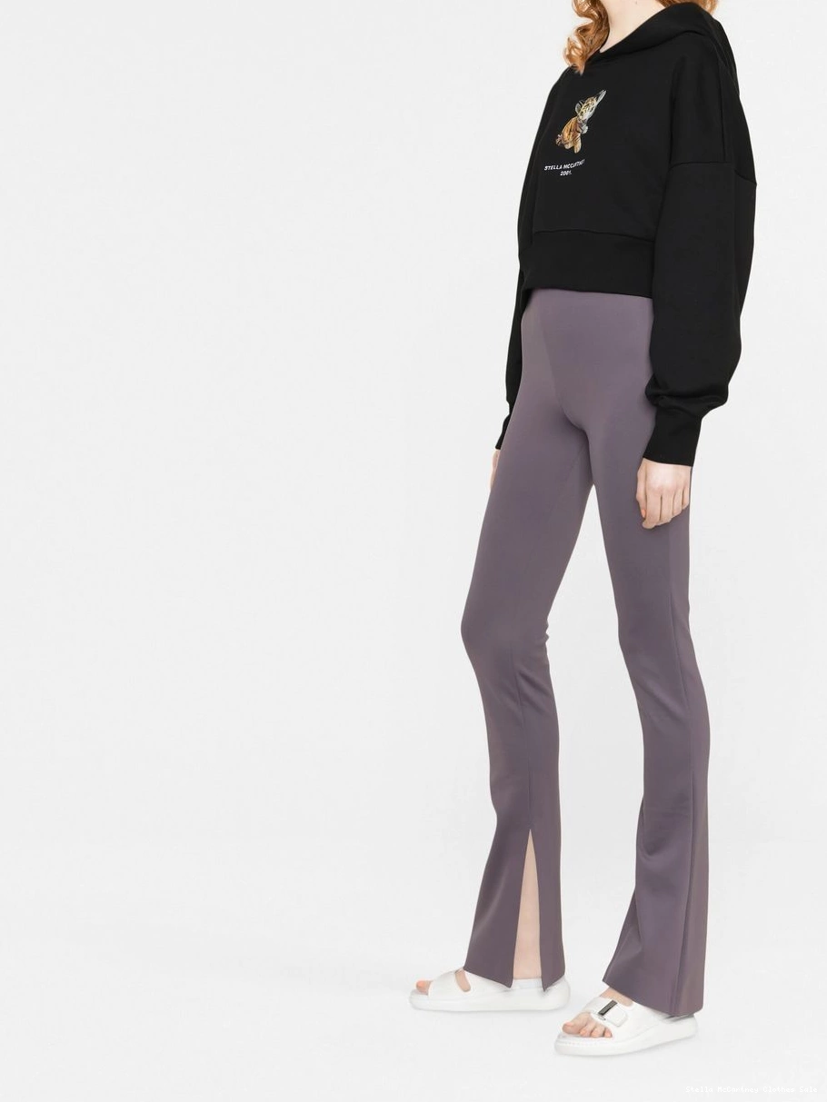 Cheap cropped Women hoodie Stella McCartney tiger-print 0430